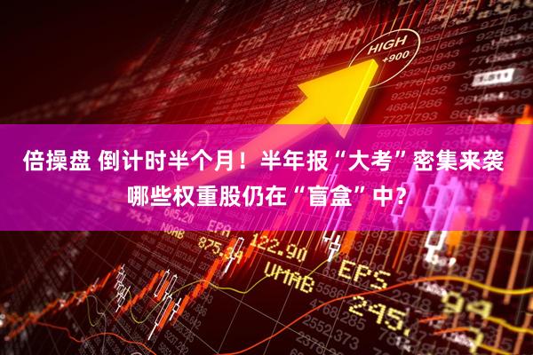 倍操盘 倒计时半个月！半年报“大考”密集来袭 哪些权重股仍在“盲盒”中？